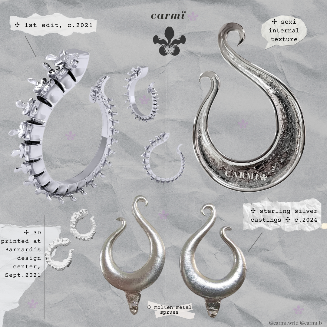 Sculptural Spine Hoops