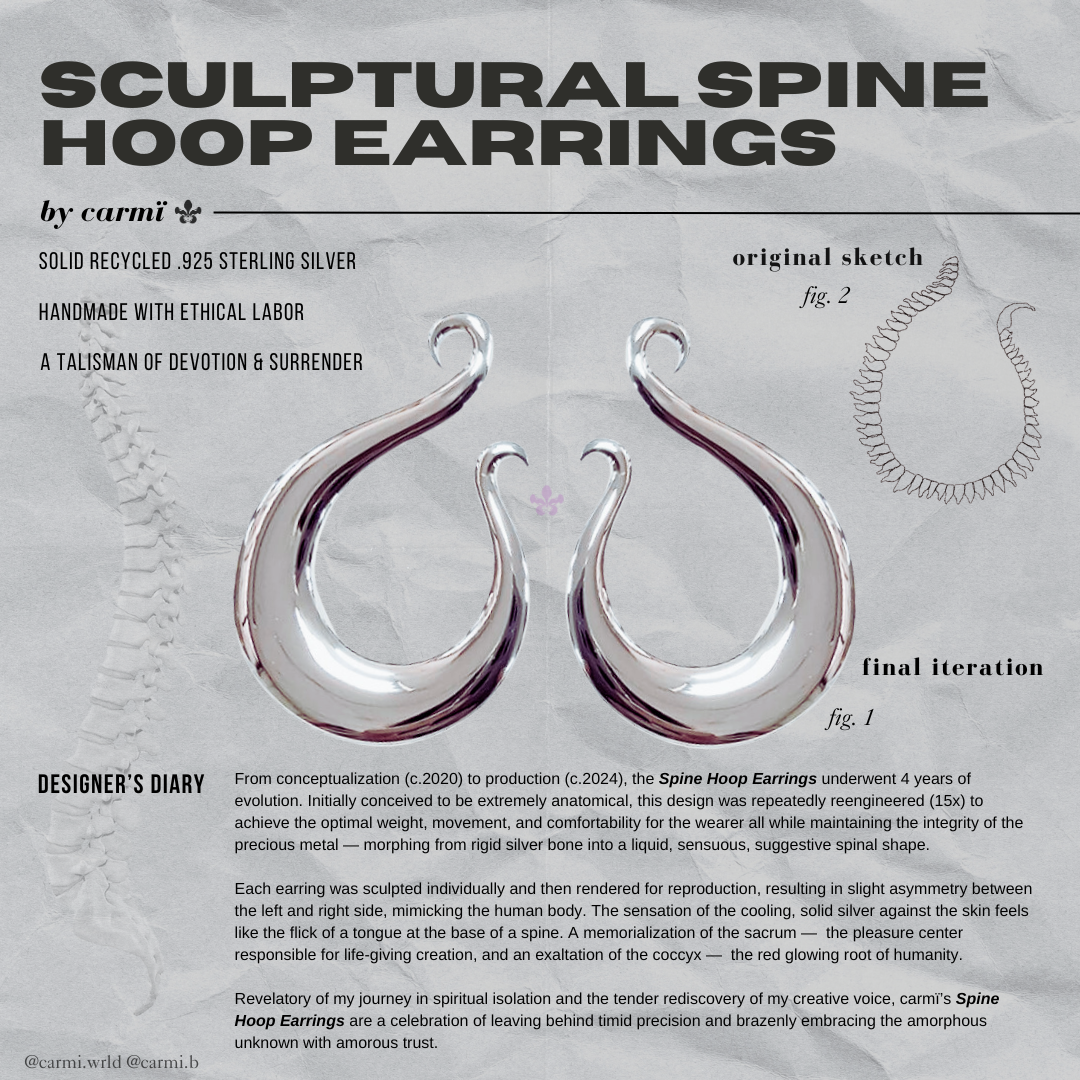 Sculptural Spine Hoops